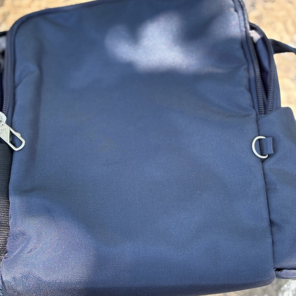 Travelon Blue Messenger Bag with Anti-Theft Features - Picture 6 of 10